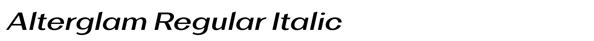 Alterglam Regular Italic image